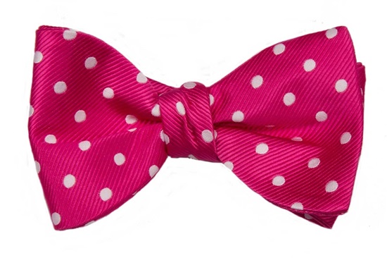 Picture of Bright Fuchsia White Polka Dot