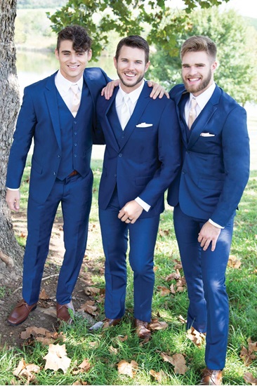 royal blue suit shirt combination